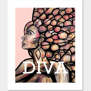 Diva Woman Posters and Art